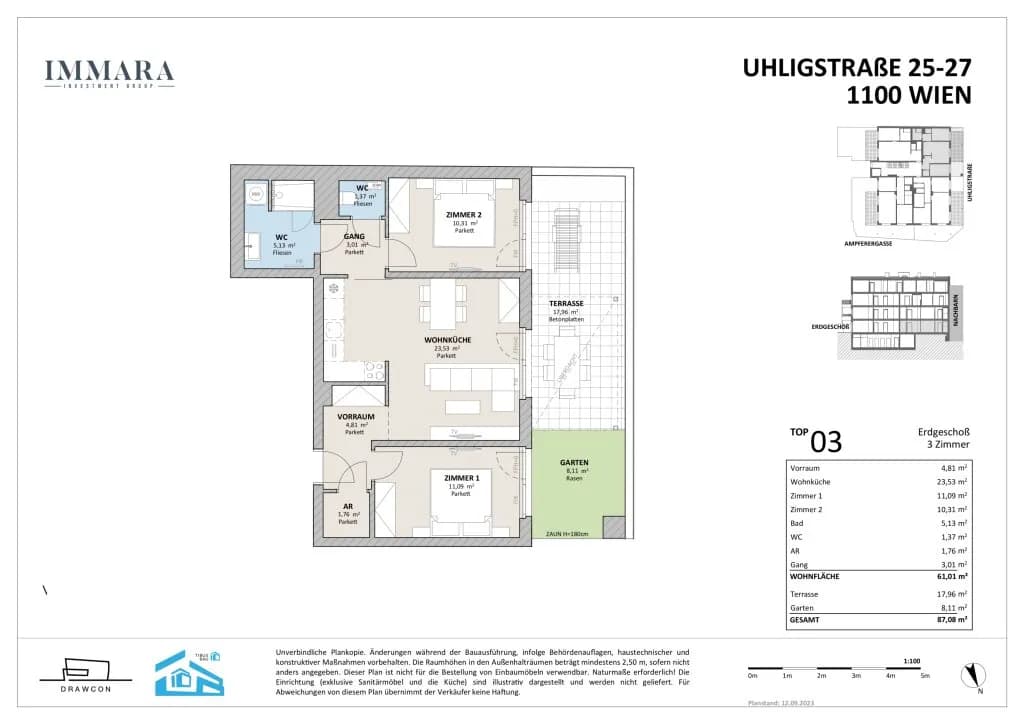 3-Zimmer-Wohnung kaufen in Wien – 61 m², € 449.000 – Bild 14 von 17