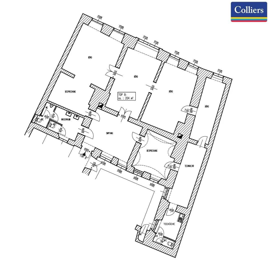 8-Zimmer-Gewerbeimmobilie mieten in Wien – 204 m², € 4.183 – Bild 13 von 14