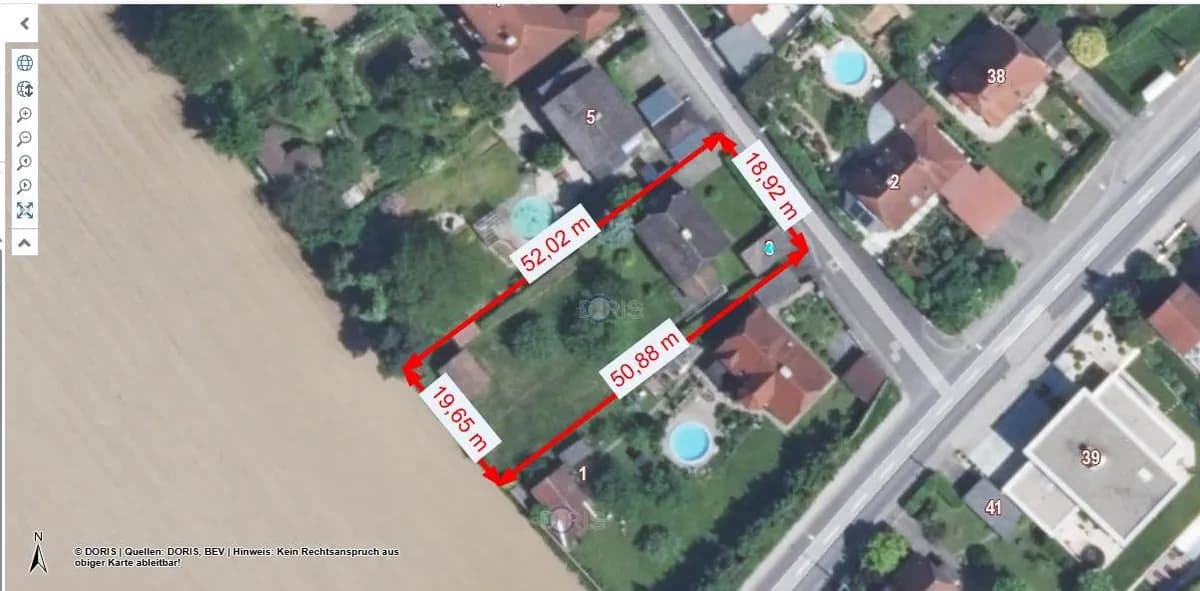 Grundstück kaufen in Linz Land – 997 m² – Bild 7 von 7