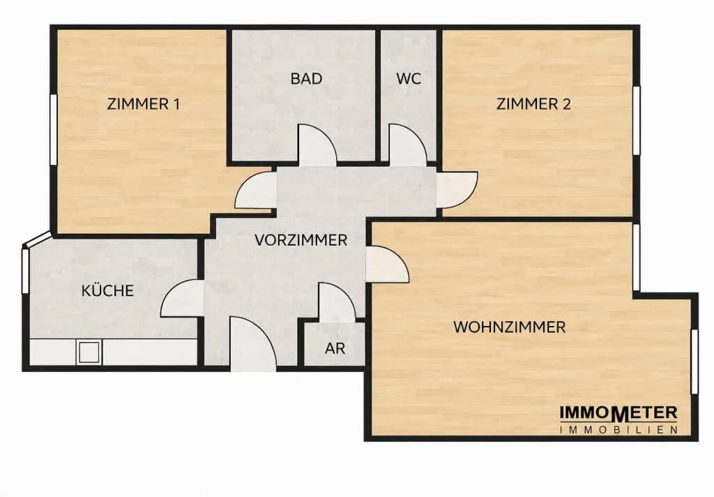 3-Zimmer-Wohnung kaufen in Wien – 76 m², € 325.000 – Bild 7 von 8