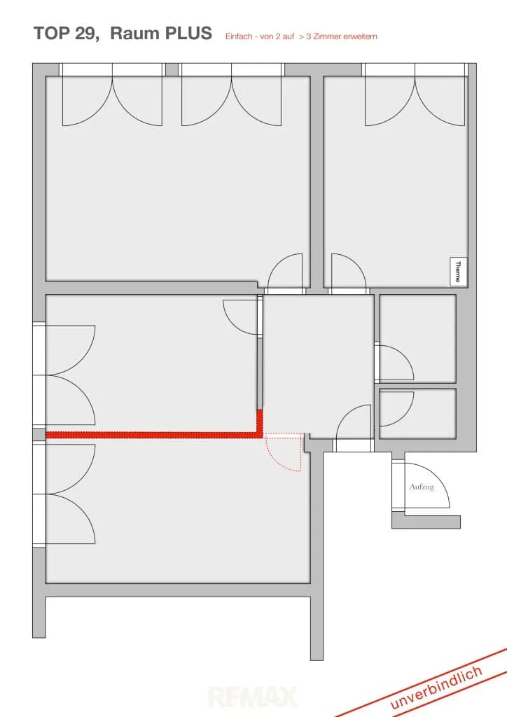 2-Zimmer-Wohnung kaufen in Mödling – 66,88 m², € 215.000 – Bild 11 von 13