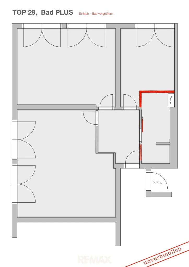 2-Zimmer-Wohnung kaufen in Mödling – 66,88 m², € 215.000 – Bild 12 von 13
