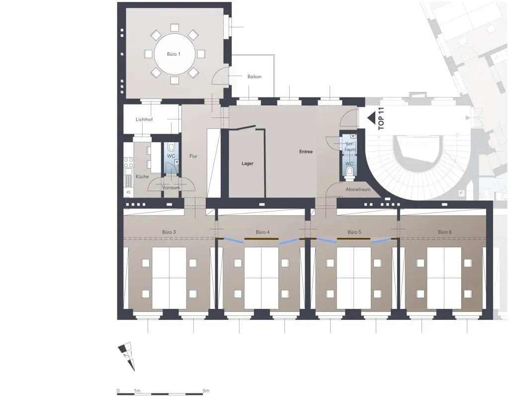 6-Zimmer-Gewerbeimmobilie mieten in Wien – 212 m², € 5.768 – Bild 24 von 24