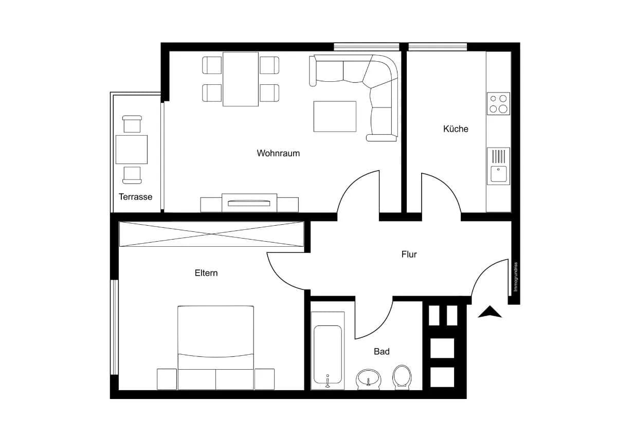 2-Zimmer-Wohnung kaufen in Dornbirn – 55,2 m² – Bild 2 von 21
