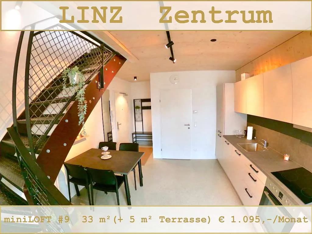 1-Zimmer-Immobilie mieten in Linz – 29 m², € 980 – Bild 2 von 5