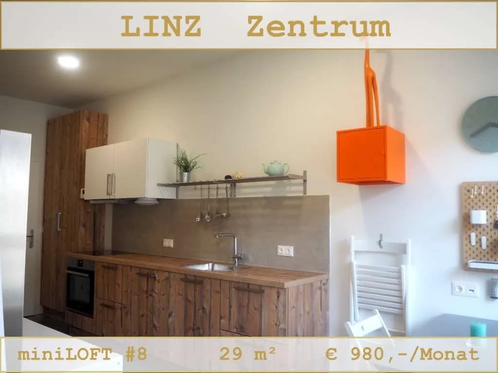 1-Zimmer-Immobilie mieten in Linz – 29 m², € 980 – Bild 5 von 5