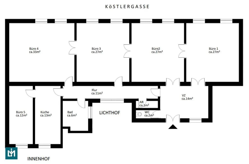 5-Zimmer-Gewerbeimmobilie mieten in Wien – 168 m², € 2.990 – Bild 18 von 18