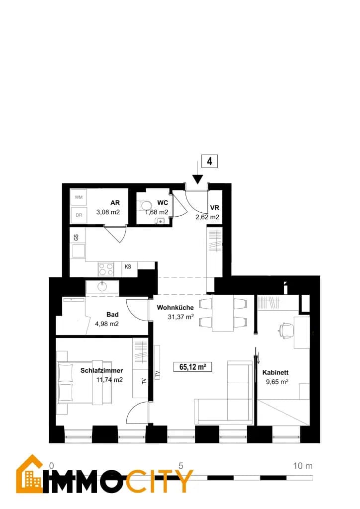 3-Zimmer-Wohnung kaufen in Wien – 65,12 m², € 449.000 – Bild 7 von 8