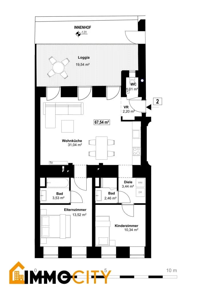 3-Zimmer-Wohnung kaufen in Wien – 67,54 m², € 399.000 – Bild 7 von 8