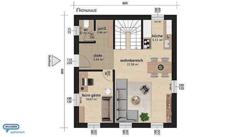 5-Zimmer-Haus kaufen in Schärding – 100 m², € 289.000 – Bild 12 von 22