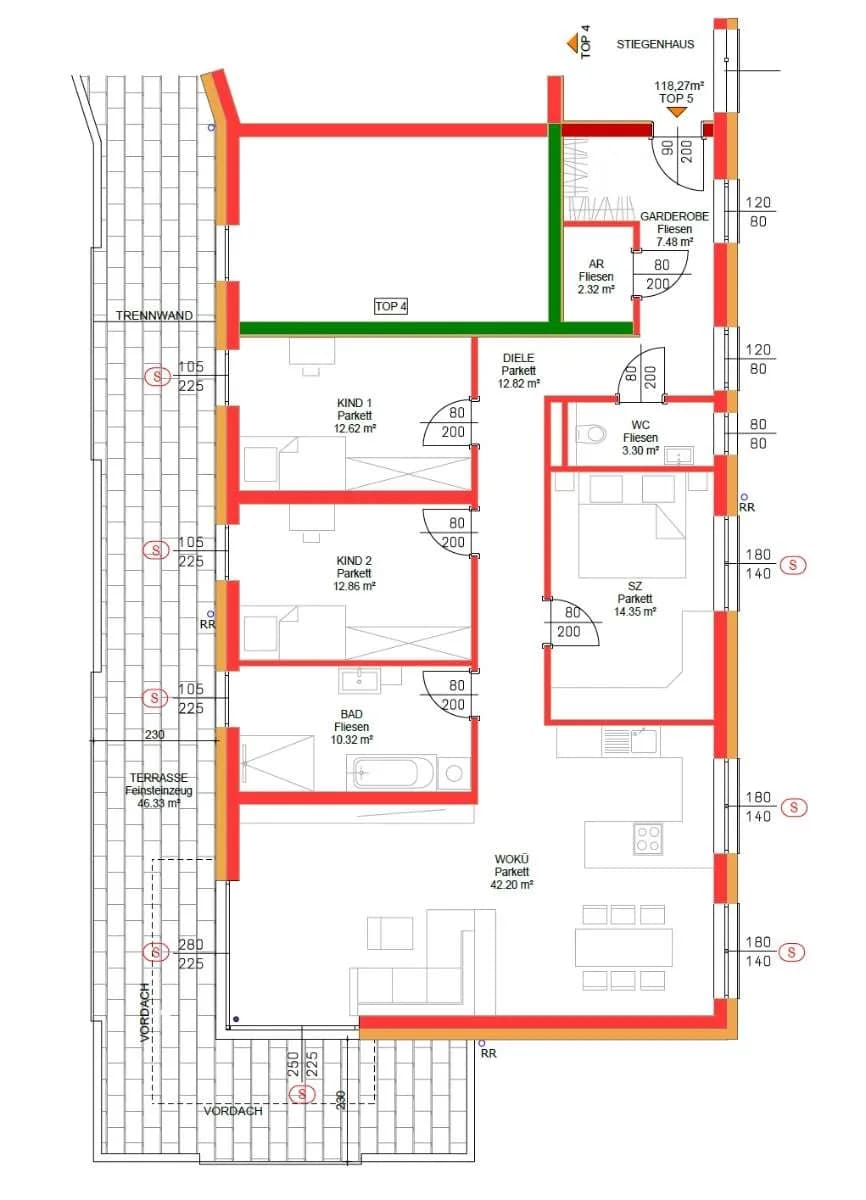 Wohnung kaufen in Wels-Land – 118 m², € 498.000 – Bild 3 von 4