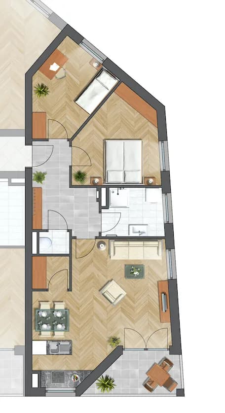 3-Zimmer-Wohnung mieten in Villach – 68 m², € 1.228 – Bild 9 von 10