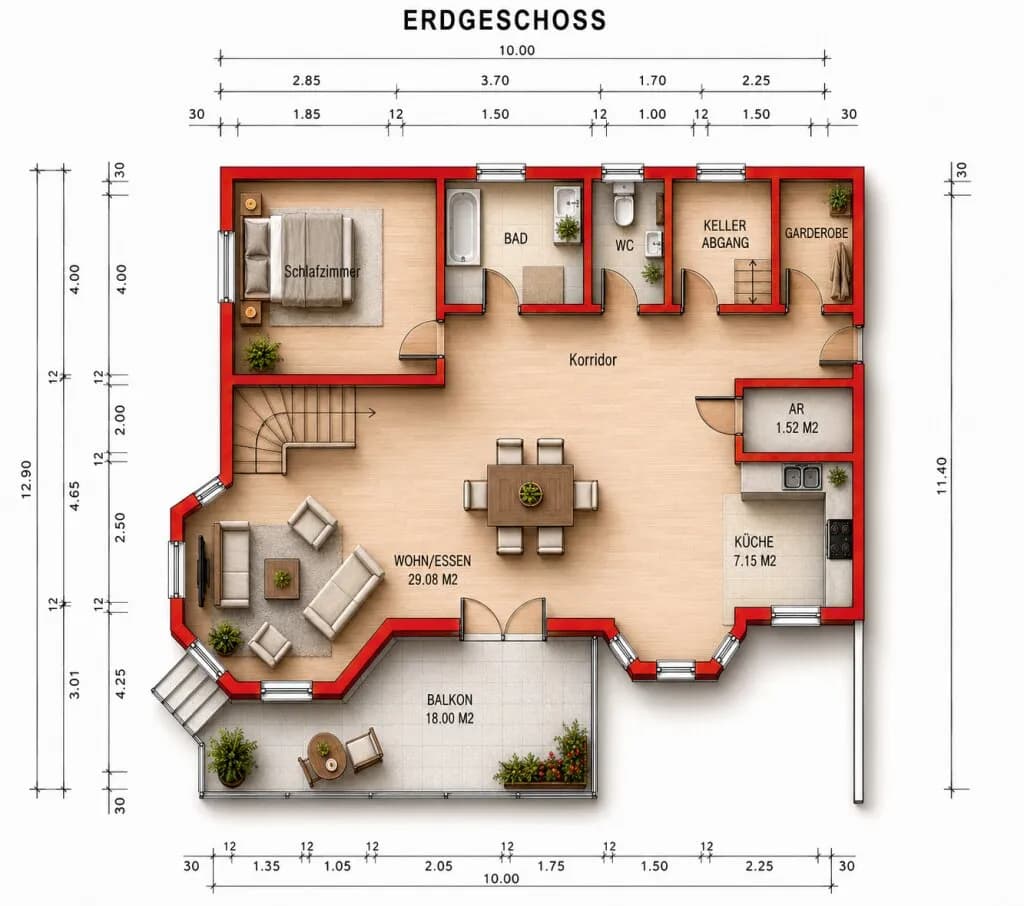 5-Zimmer-Haus kaufen in Gänserndorf – 167 m², € 599.000 – Bild 31 von 34