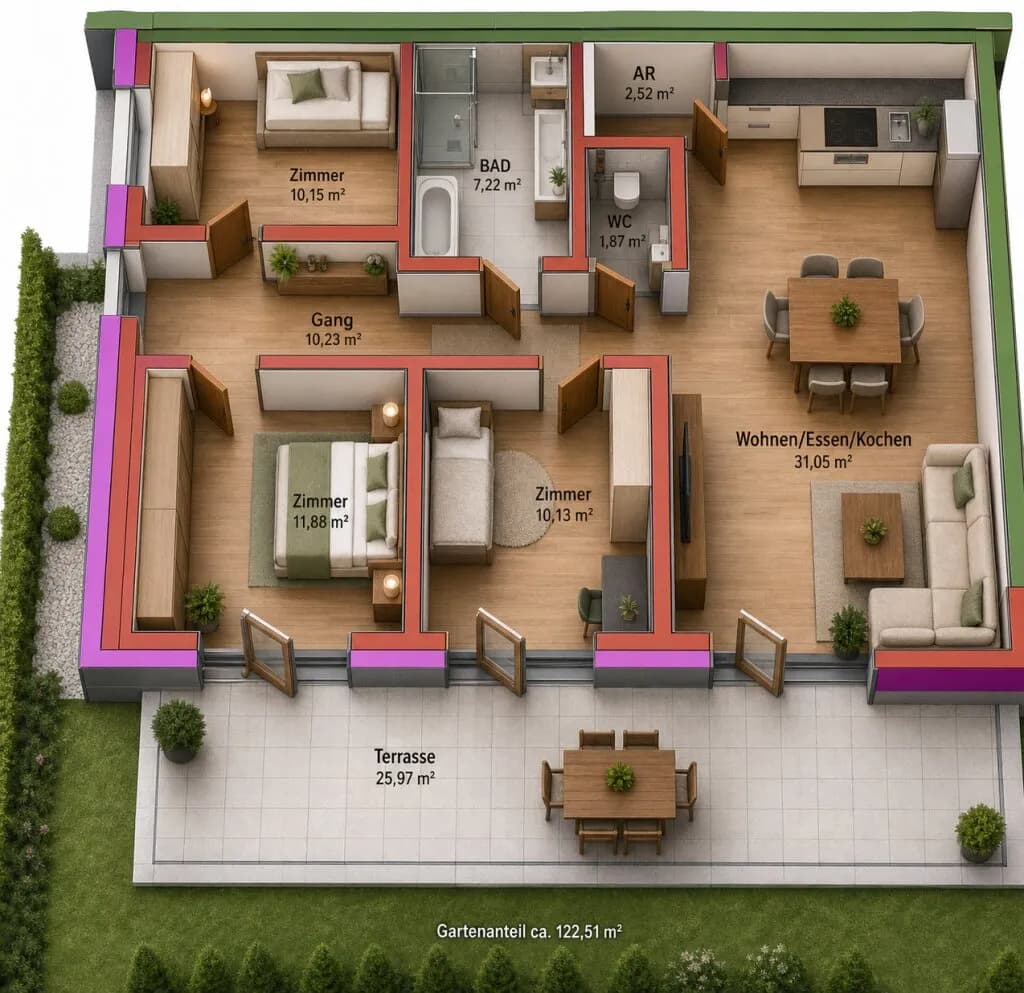 Wohnung kaufen in Deutschlandsberg – 85 m², € 334.900 – Bild 7 von 7