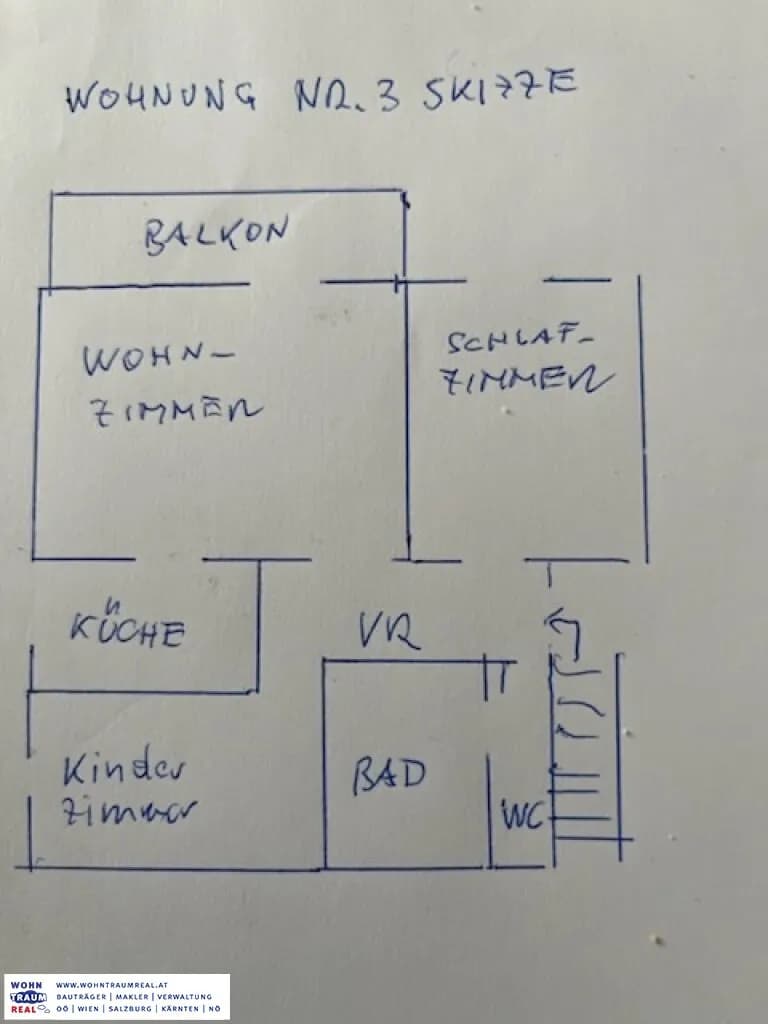 3-Zimmer-Wohnung mieten in Urfahr-Umgebung – 72 m², € 790 – Bild 9 von 9