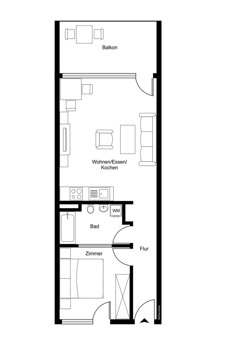 2-Zimmer-Wohnung kaufen in Bregenz – 55,08 m², € 255.000 – Bild 2 von 13