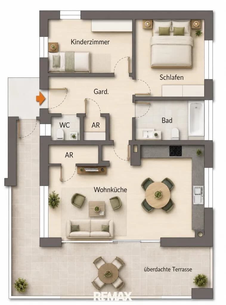3-Zimmer-Wohnung kaufen in Gmunden – 78 m², € 405.000 – Bild 4 von 4