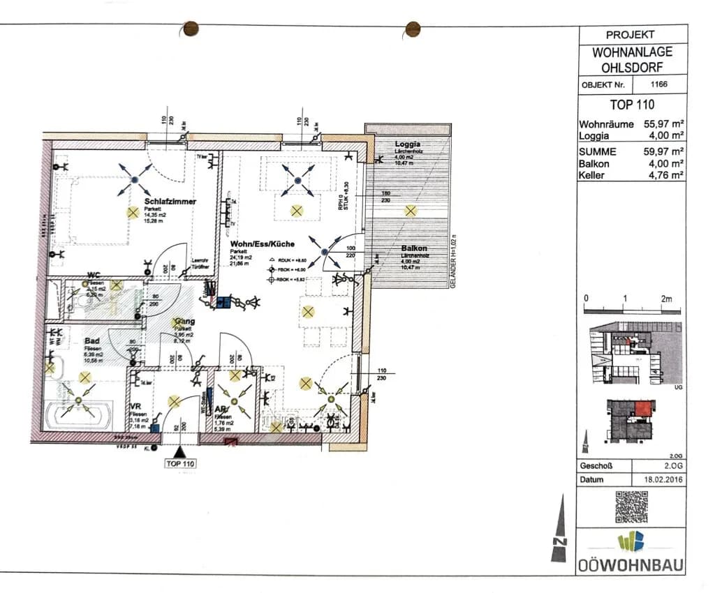 2-Zimmer-Wohnung mieten in Gmunden – 55,97 m², € 1.047 – Bild 10 von 10