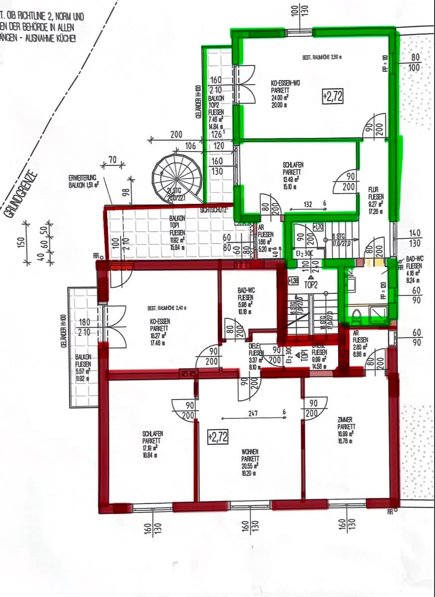 4-Zimmer-Wohnung mieten in Braunau am Inn – 85 m², € 1.050 – Bild 2 von 2