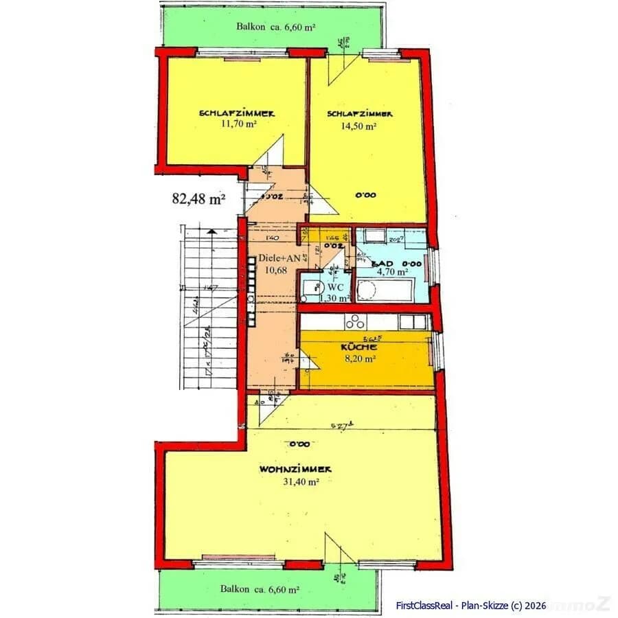 3-Zimmer-Wohnung kaufen in Graz – 82,48 m², € 269.000 – Bild 1 von 17