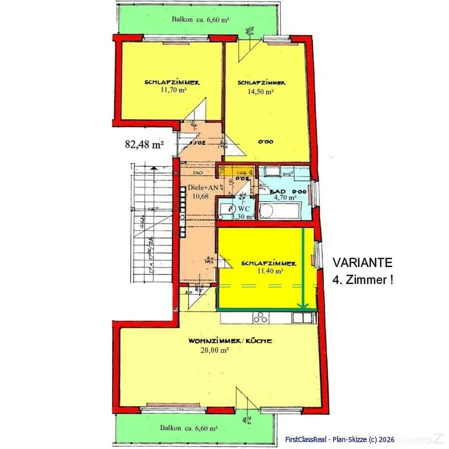 3-Zimmer-Wohnung kaufen in Graz – 82,48 m², € 269.000 – Bild 2 von 17