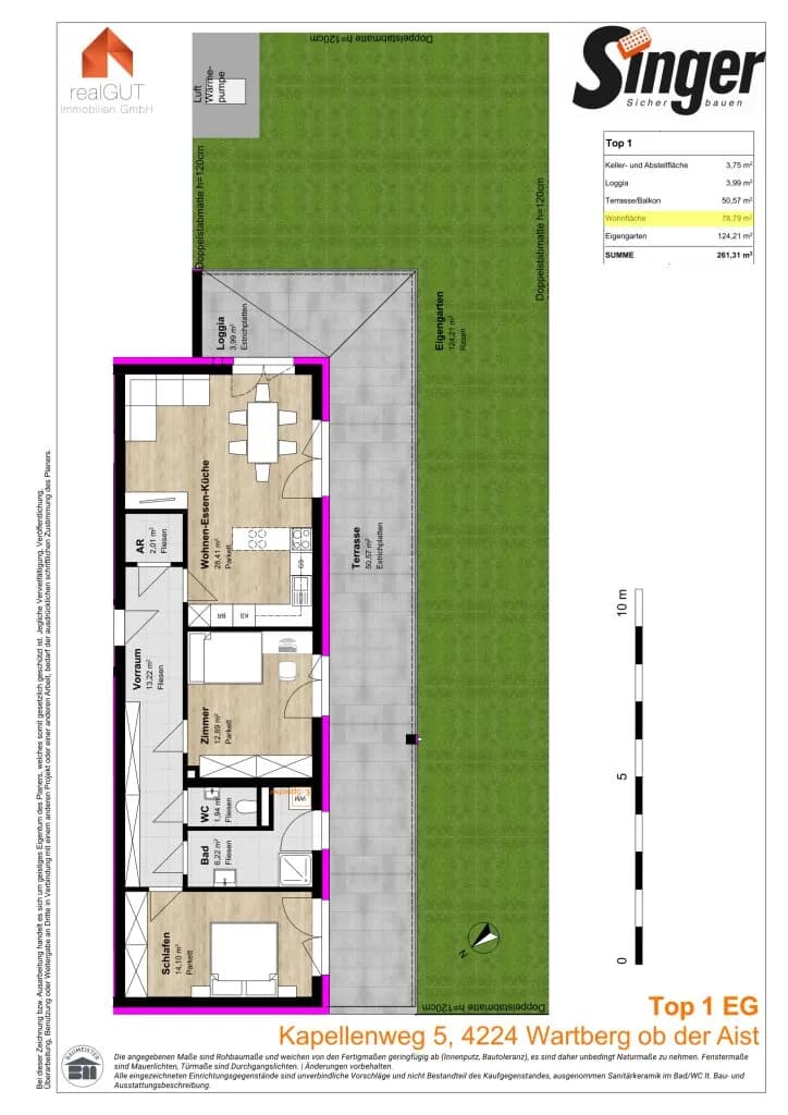 3-Zimmer-Wohnung kaufen in Freistadt – 78,79 m², € 408.640 – Bild 9 von 11