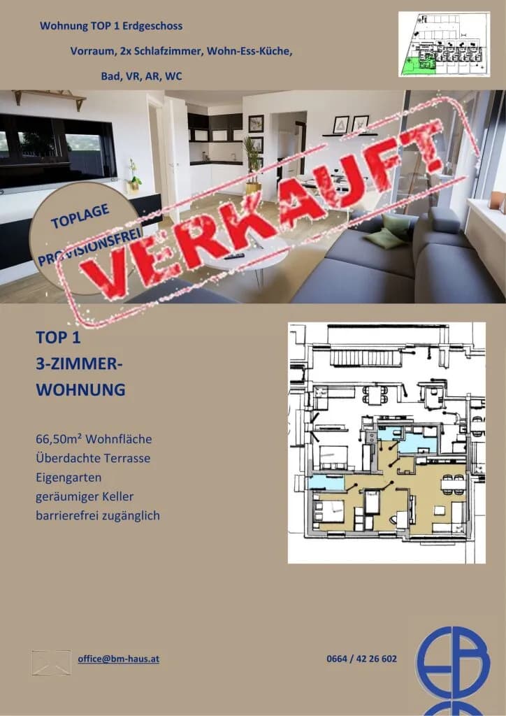 3-Zimmer-Wohnung kaufen in Wolfsberg – 64,19 m², € 288.855 – Bild 4 von 12