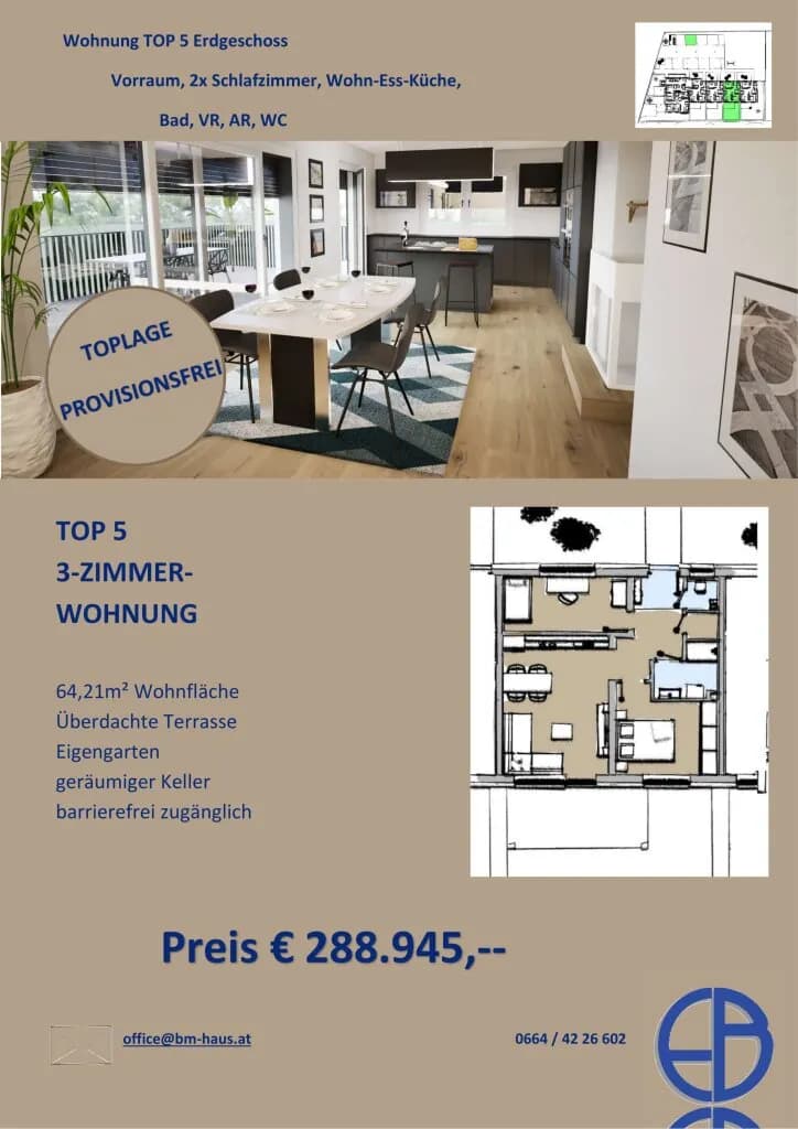 3-Zimmer-Wohnung kaufen in Wolfsberg – 64,19 m², € 288.855 – Bild 8 von 12