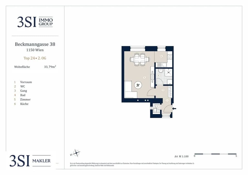 1-Zimmer-Wohnung kaufen in Wien – 33,79 m², € 189.000 – Bild 13 von 13