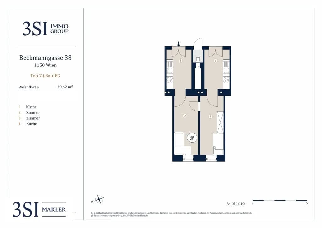 2-Zimmer-Wohnung kaufen in Wien – 39,62 m², € 150.000 – Bild 9 von 9