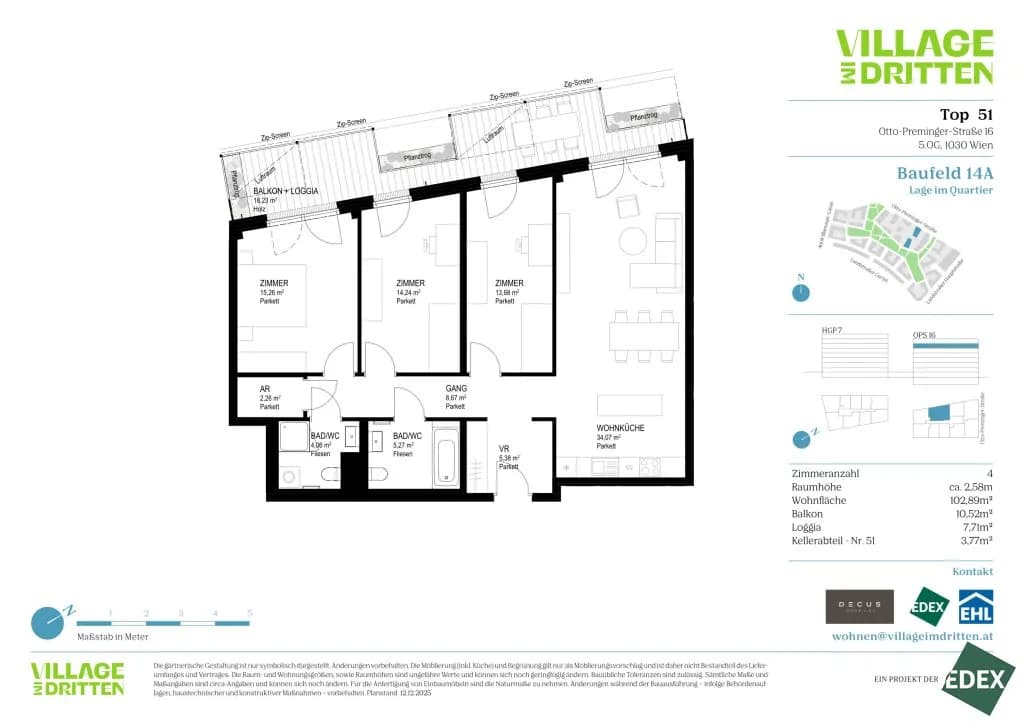 4-Zimmer-Wohnung kaufen in Wien – 102,89 m², € 904.000 – Bild 11 von 11