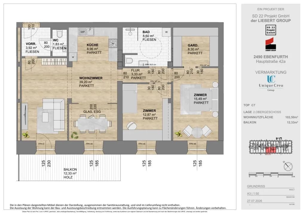 5-Zimmer-Wohnung kaufen in Wiener Neustadt Land – 104,36 m², € 519.311 – Bild 22 von 22