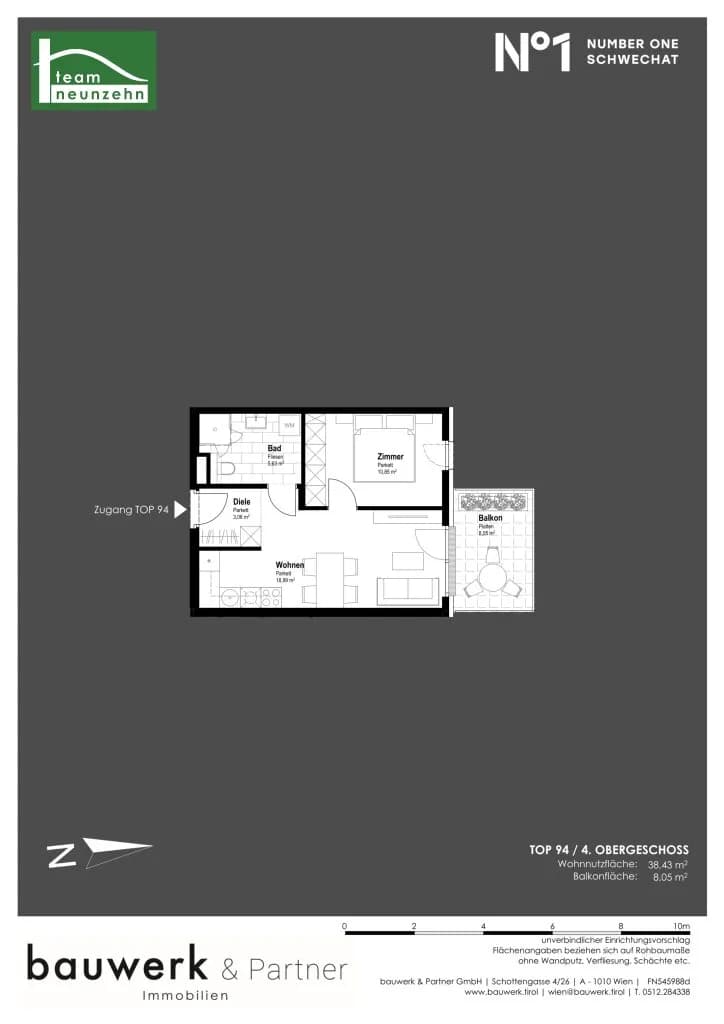 Immobilie kaufen in Bruck an der Leitha – 38,43 m², € 213.300 – Bild 15 von 15