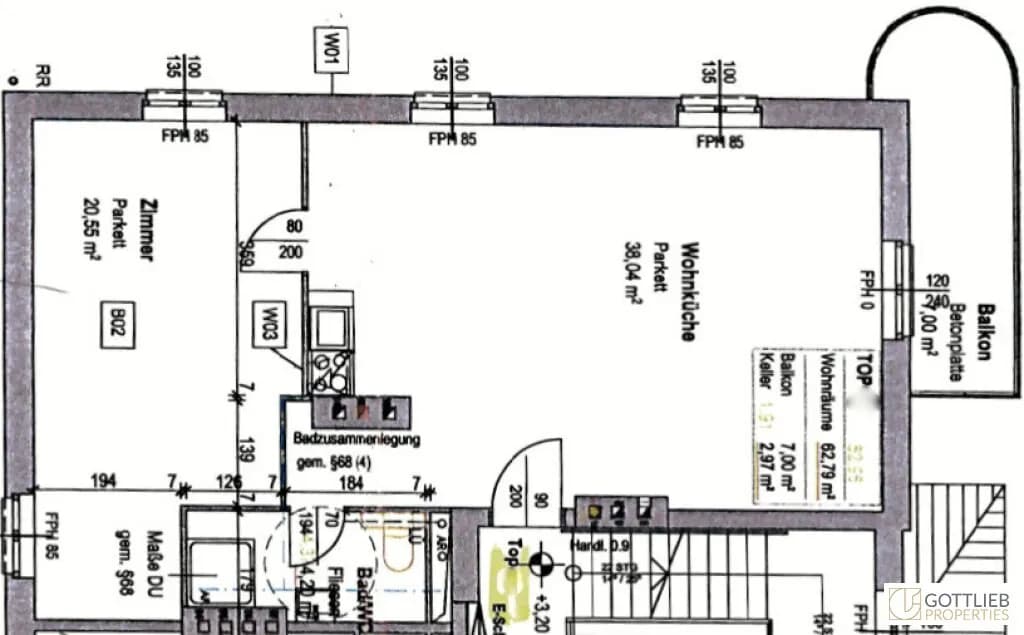 2-Zimmer-Wohnung mieten in Wien – 62,96 m², € 1.033 – Bild 12 von 13