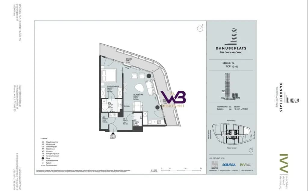 2-Zimmer-Wohnung kaufen in Wien – 55,55 m², € 696.000 – Bild 18 von 18