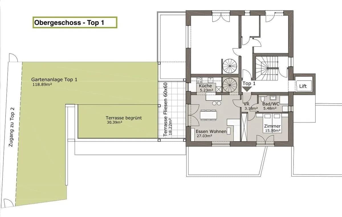 5-Zimmer-Wohnung kaufen in Graz – 100 m², € 535.000 – Bild 7 von 7