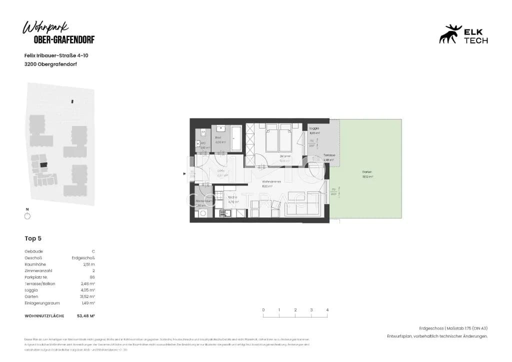 2-Zimmer-Wohnung kaufen in Sankt Pölten Land – 52 m², € 212.499 – Bild 2 von 9