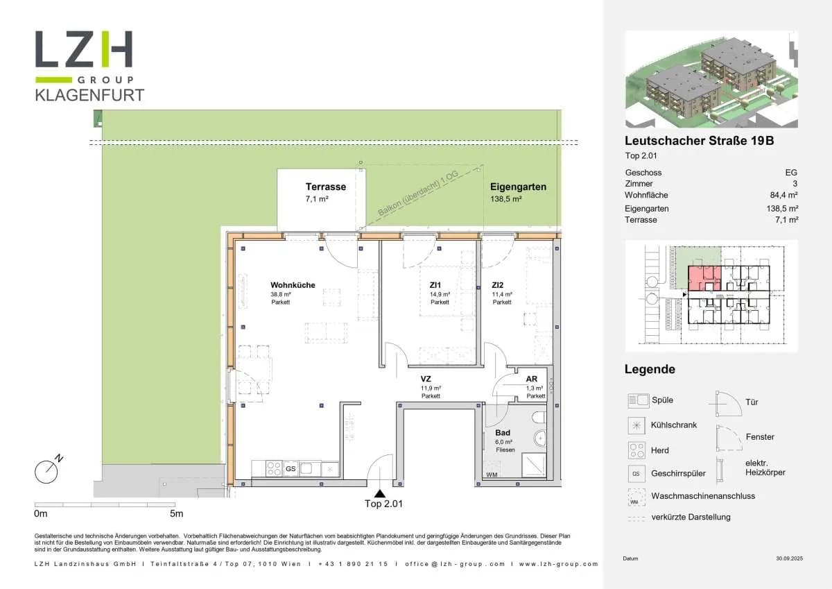 3-Zimmer-Wohnung mieten in Klagenfurt – 85,5 m², € 1.600 – Bild 6 von 6
