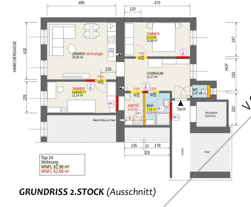 3-Zimmer-Wohnung kaufen in Wien – 62,68 m², € 325.000 – Bild 16 von 17