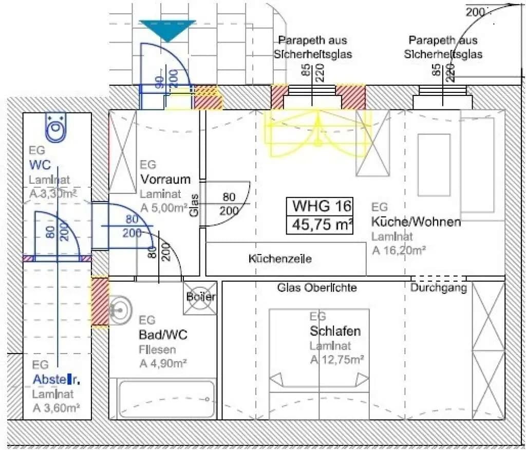 2-Zimmer-Wohnung kaufen in Graz – 45,7 m², € 142.000 – Bild 15 von 16