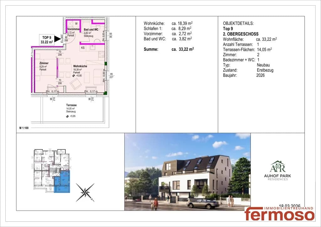 2-Zimmer-Wohnung kaufen in Wien – 33,22 m², € 315.400 – Bild 14 von 14