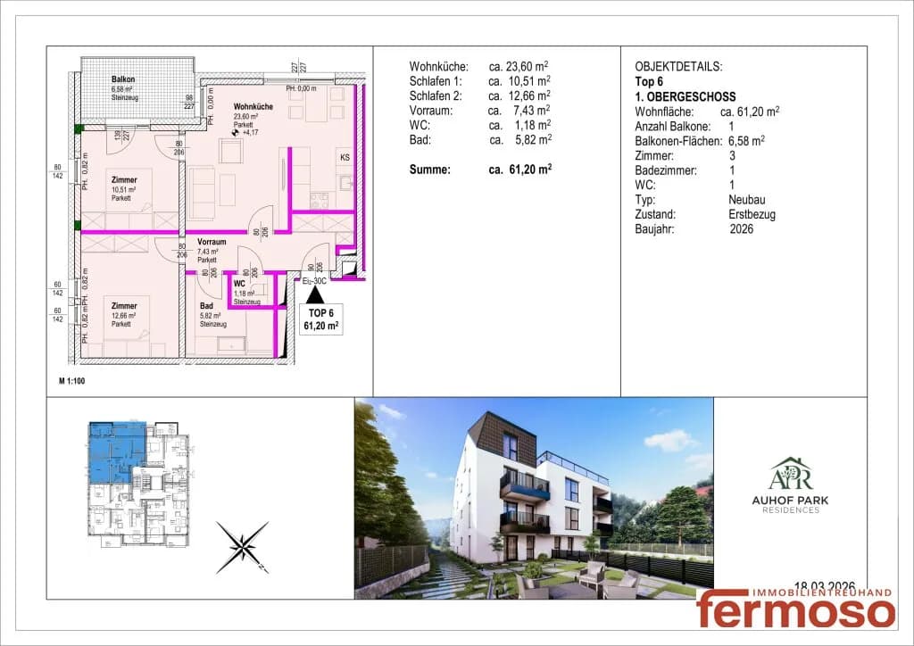 3-Zimmer-Wohnung kaufen in Wien – 61,59 m², € 517.750 – Bild 15 von 15