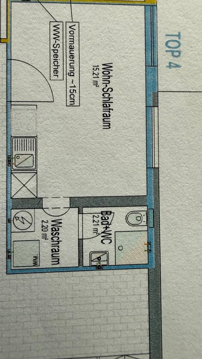 2-Zimmer-Wohnung mieten in Schärding – 20 m², € 390 – Bild 2 von 10