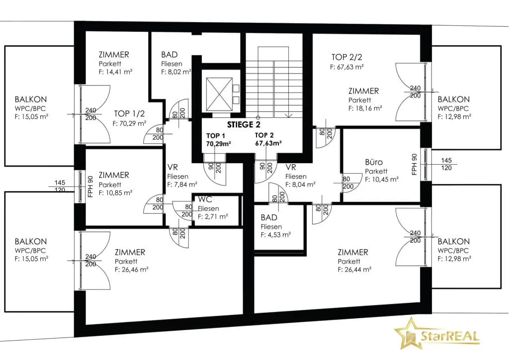 3-Zimmer-Wohnung kaufen in Mödling – 67,63 m², € 399.000 – Bild 19 von 19
