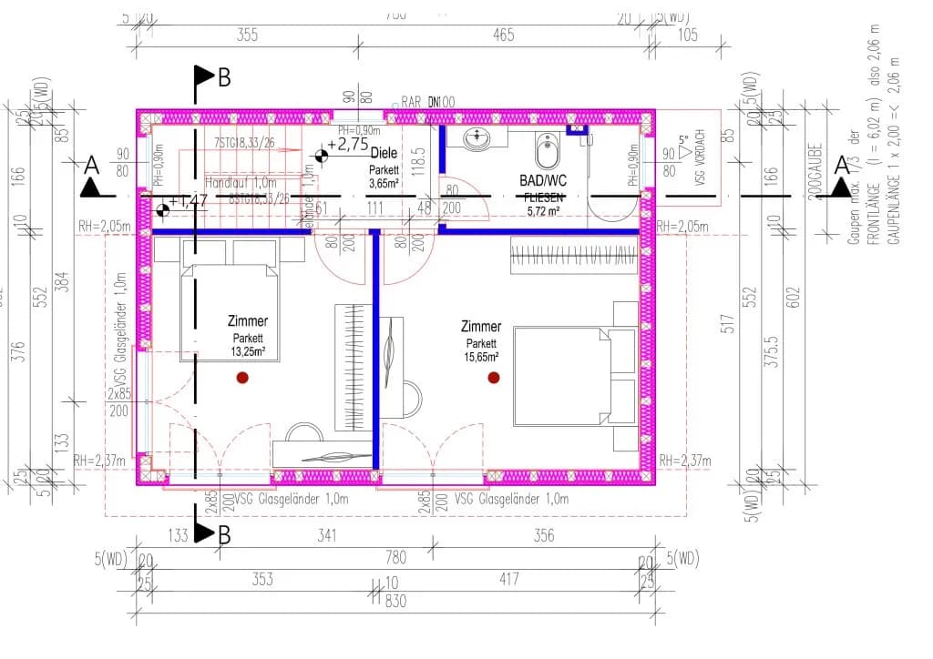 3-Zimmer-Haus kaufen in Wien – 85 m², € 600.000 – Bild 12 von 14