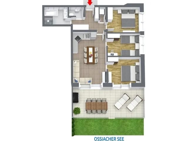 5-Zimmer-Wohnung kaufen in Feldkirchen – 67 m², € 538.000 – Bild 3 von 3