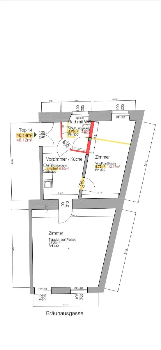 2-Zimmer-Wohnung kaufen in Wien – 50 m², € 230.000