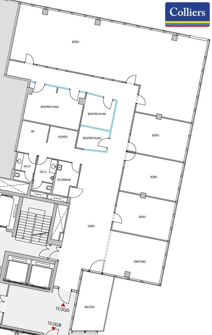 7-Zimmer-Gewerbeimmobilie mieten in Wien – 367 m², € 8.386 – Bild 7 von 8