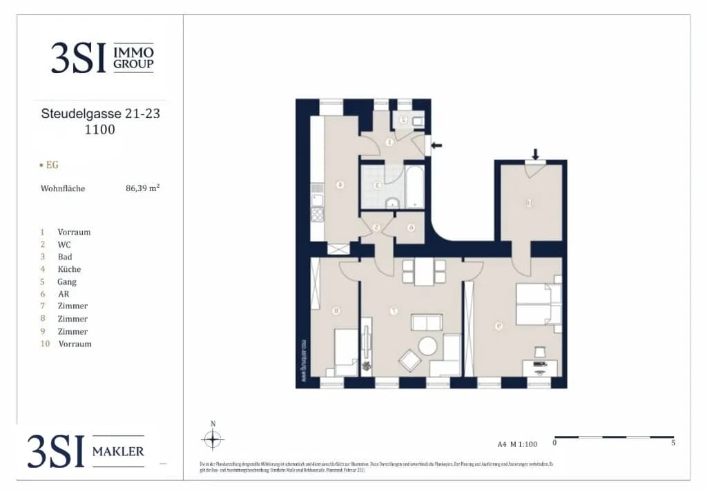 4-Zimmer-Wohnung kaufen in Wien – 86,93 m², € 318.000 – Bild 9 von 9