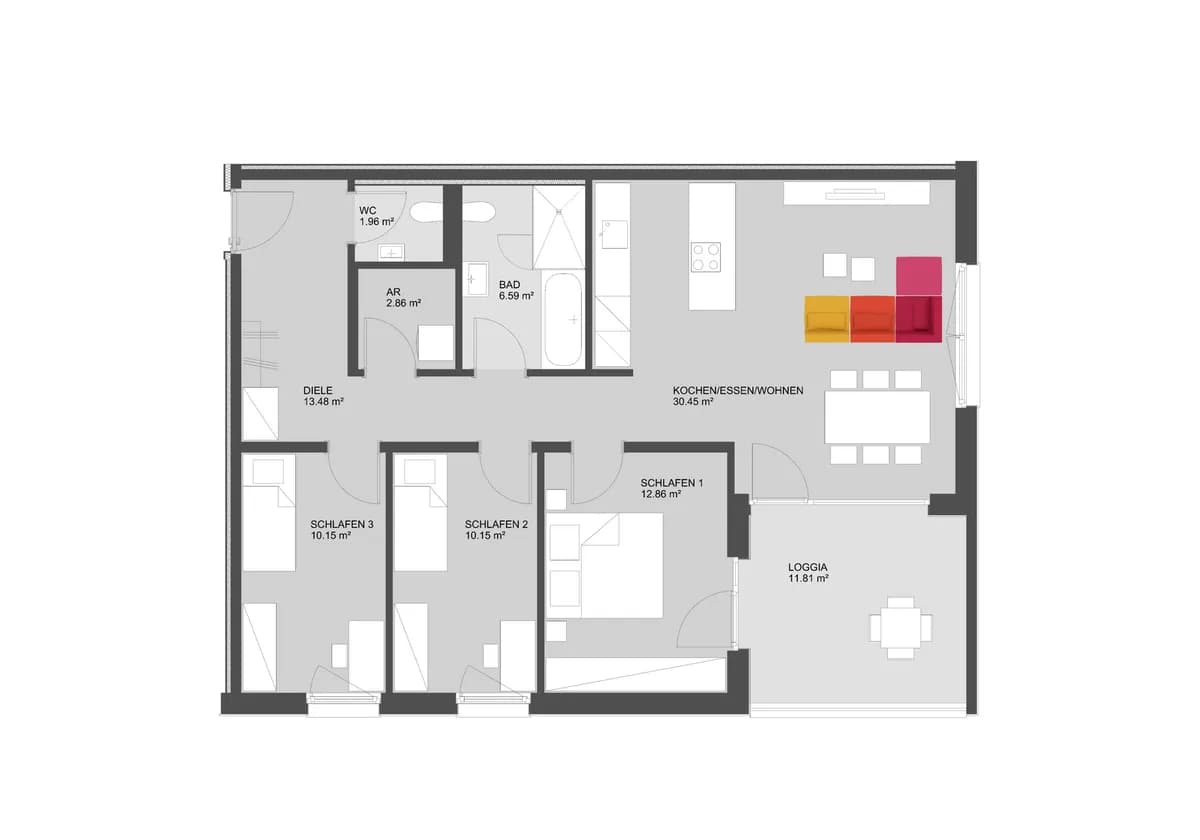 4-Zimmer-Wohnung kaufen in Dornbirn – 88,5 m², € 636.500 – Bild 20 von 20